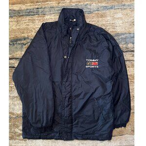 Vintage Tommy Hilfiger F1 Sports Jacket – Navy Blue Windbreaker – 90s Y2K Street